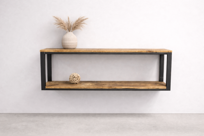 Wandregal Altholz Stahl